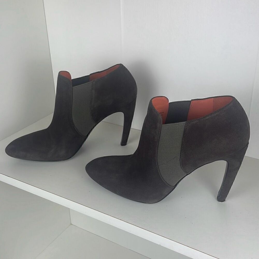 Via Spiga Suede Ankle Boots Booties 7.5